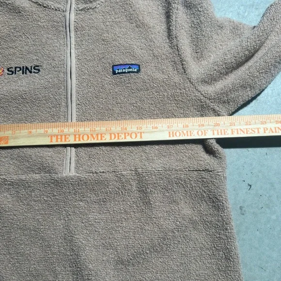 Patagonia Fleece Pullover Womens Large Brown Wool Blend 22935 EXCELLENT 1/4 Zip - Picture 7 of 10